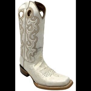 Corral Women's Circle G L6007 Boots Pearl/Ivory - Medium